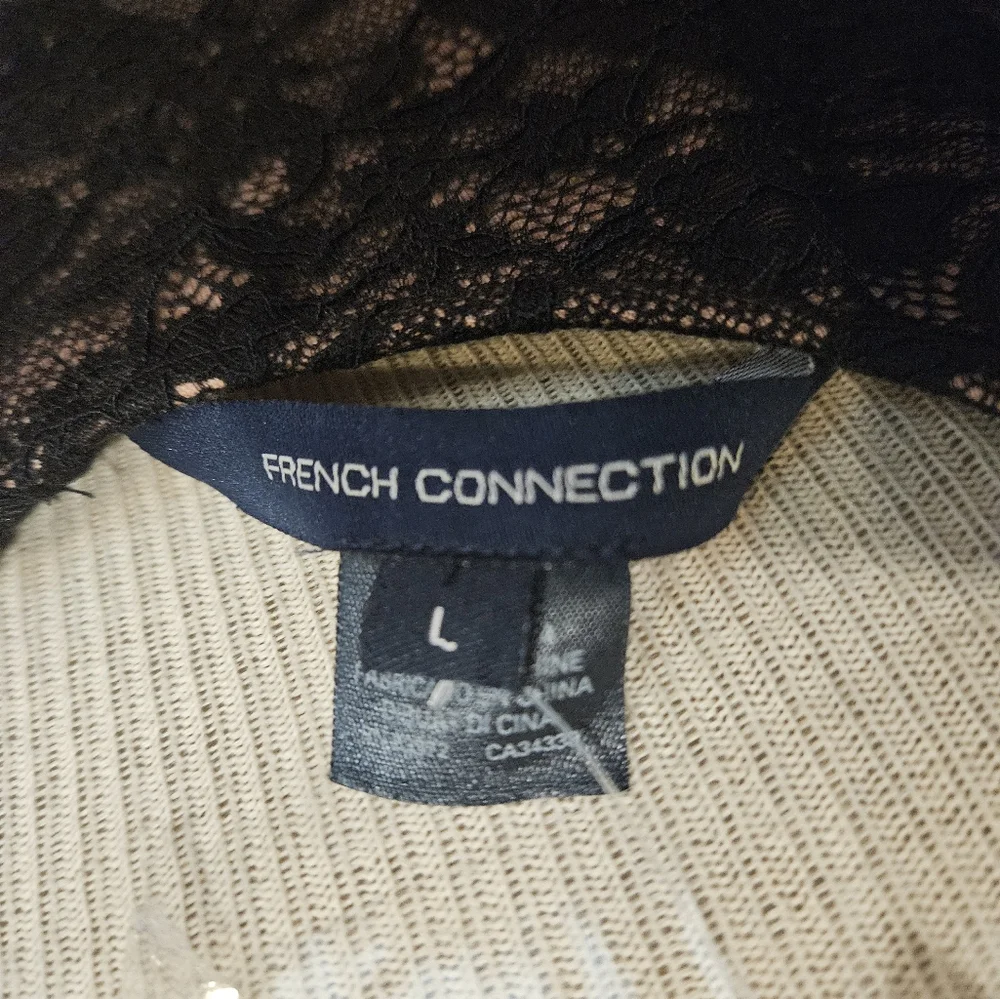 French Connection Womens Lace Above Knee Mini Dress Size L - Picture 6 of 6